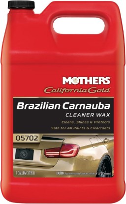 Picture of Mothers California Gold Brazilian Carnauba Cleaner Wax, 1 Gallon (05702) | Cleans & Waxes in One Step, Removes Oxidation & Swirls, Premium Carnauba Shine & Protection for All Paint Finishes