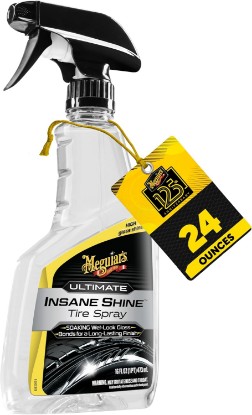 Picture of Meguiar's Ultimate Insane Shine Tire Spray, 16 Oz | Tire Shine Spray Creates Deep Black Wet-Look Gloss, Even Coverage and Long-Lasting Protection for Car Tires