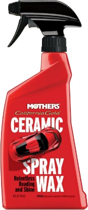 Picture of Mothers California Gold Ceramic Spray Wax, 16 oz. (05766) | Super-Hydrophobic, Delivers Deep Gloss, Relentless Beading & Long-Lasting Shine, Quick, Easy, User-Friendly Spray-On Formula