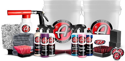 Picture of Adam's Essential Car Wash Kit (24-Item) - Auto Detailing Car Care Cleaning Kit with Foam Gun & Bucket Car & Truck Lovers, Dads, Moms and DIYers