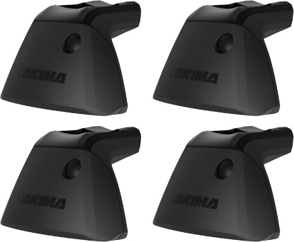 Picture of Yakima Baseline Sleek Adjustable Roof Rack Towers with 165 Pound Maximum Load Capacity for Vehicles Without Roof Rails or Gutters, Black, Set of 4