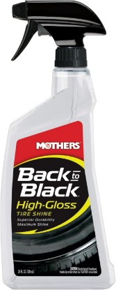 Picture of Mothers Back-to-Black High-Gloss Tire Shine, 24 oz. (06924) | Maximum Shine, Wet-Look, Long-Lasting Protective Barrier, Superior Durability, Striking Finish, Surface Care Technology