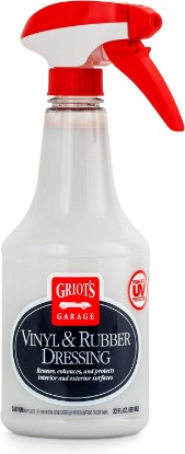Picture of Griot's Garage Vinyl and Rubber Dressing for Car Detailing, Exterior and Interior Auto Cleaner and Protectant for for Plastic, Trim, Tires, and More, 10981, 22oz