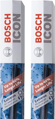 Picture of Bosch 26A18A ICON Beam Wiper Blades - Set of 2 Blades (26A & 18A) | Driver and Passenger Side; Extreme All-Weather Performance and Up to 40% Longer Life