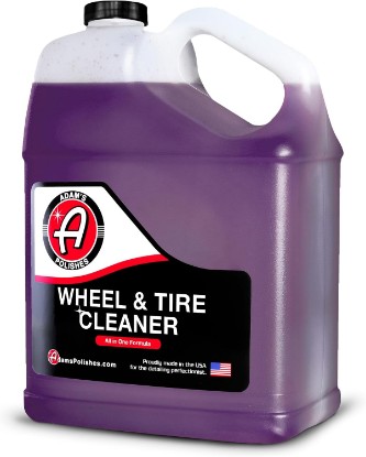 Picture of Adam's Polishes Wheel & Tire Cleaner Gallon - Professional All in One Tire & Wheel Car Wash Wheel Well Cleaning Spray for Car Detailing | Safe On Most Rim Finishes