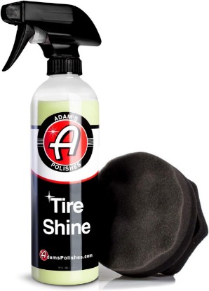 Picture of Adam's Polishes Tire Shine Combo - Spray Tire Dressing W/ SiO2 For Non Greasy Car Detailing | Use W/Tire Applicator After Tire Cleaner & Wheel Cleaner | Gives A Ceramic Coating Car Wax
