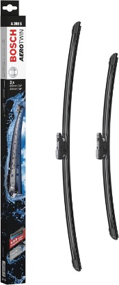 Picture of Bosch 3397014398 AeroTwin Wiper Blade Combo Pack - Set of 2 (24" & 18") | Driver and Passenger Side Original Equipment Replacement Blades