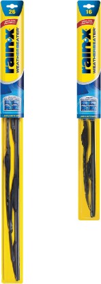 Picture of Rain-X 820147 WeatherBeater, 26" and 16" Windshield Wiper Blades - All-Season OEM Quality, Conventional, Vehicle Specific Fit, Pack of 2
