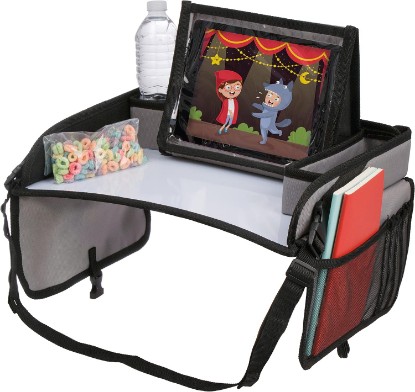 Picture of Lusso Gear Lap Tray for Toddler and kids, Table Tray for Travel, Car Seat, Airplane, Desk Essential Accessories and Road Trip Activities (Gray)