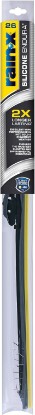 Picture of Rain-X 830126 Silicone Endura Wiper Blades, 26 Inch Windshield Wipers (Pack of 1), Automotive Replacement Windshield Wiper Blades With Two Times Longer-Lasting Resilient Silicone Rubber Squeegee