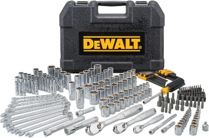 Picture of DEWALT Mechanics Tool Set, 1/4" & 3/8" & 1/2" Drive, SAE/Metric, 205-piece (DWMT81534)