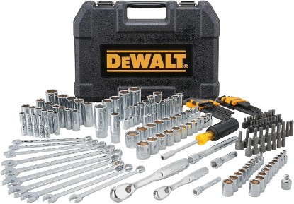 Picture of DEWALT Mechanics Tool Set, 1/4 and 3/8 Inch Drive, SAE, 172-Piece (DWMT81533)