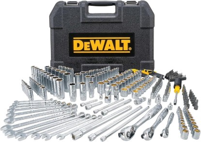 Picture of DEWALT Socket Set, 1/4", 3/8", 1/2" Drive, SAE/Metric, 264-Piece Mechanic Tool Set (DWMT82835)