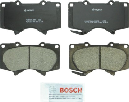Picture of BOSCH BC976 QuietCast Premium Ceramic Disc Brake Pad Set - Front | Compatible with Select Lexus GX460, GX470; Toyota 4Runner, FJ Cruiser, Sequoia, Tacoma, Tundra