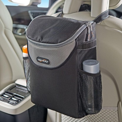 Picture of High Road Car Seat Cooler for Car - Soft Car Cooler with 2 Bottle Holders | Space Saving Portable Cooler Bag Hangs From Car, SUV, Van and Truck Headrests - Won't Take Seat or Trunk Space