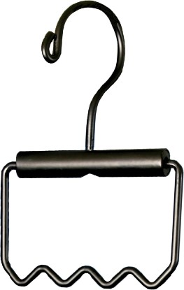 Picture of Heavy Duty Car Hanger for Clothes, Dry Cleaning and Garment Bags | High Road's Solid Steel Car Clothes Hanger Holds 12 Garments, Bottom Hooks Keep Hangers in Place, Easy Carry Handle