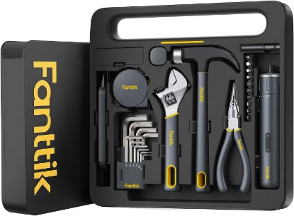 Picture of Fanttik S1 NEX Studio Electric Screwdriver Tool Kit | 3 Torque, Max 6N.m, 10 Magnetic Bits, 7 Types Tools, Hex Key, Spanner, Claw Hammer, Household Tool Kits for Repairs, Idea DIY