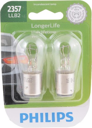 Picture of PHILIPS Automotive Lighting 2357 LongerLife Miniature Bulb, 2 Pack (2357LLB2)