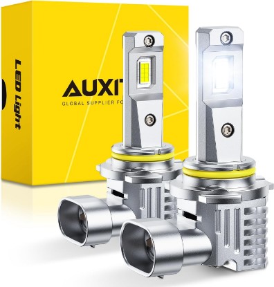Picture of AUXITO 9006/HB4 Light Bulbs 9X Ultra Bright, 1:1 Mini Size for Easy Installation, 60,000 Hours Lifetime, No Flicker & No Error, 2-Pack
