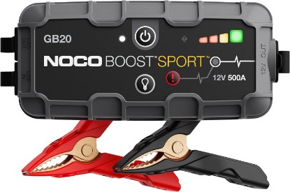 صورة NOCO Boost GB20 500A UltraSafe Jump Starter, 12V Lithium Battery Booster | Spark-Proof & Reverse Polarity Protection, For Car, Truck, Motorcycle, SUV, Boat, ATV, RV, up to 4.0L Gas