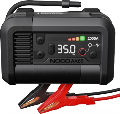 صورة NOCO Boost Air AX65 2000A 12V Jump Starter, Air Compressor & Tire Inflator | 67 LPM, 2-Min Inflation, Spark-Proof & Reverse Polarity Protection, For Car, Truck, SUV, ATV, RV, 8.0L Gas & 6.0L Diesel