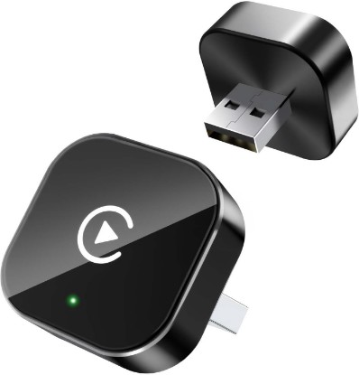 Picture of Wireless CarPlay Adapter for Apple iPhone & Android, 2-in-1 | Fast Auto-Connect, Stable Connection, Mini Size Plug，Apple iPhone & Android, 2-in-1 Adapter, Convert Wired to Wireless Dongle Global Recycled Standard