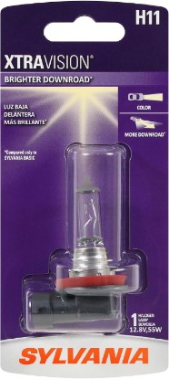 Picture of SYLVANIA H11 XtraVision Halogen Headlight Bulb, High or Low Beam, 1 Bulb | Brighter High Beam, Low Beam, and Fog Light Helps to Improve Downroad Visibility