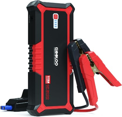 صورة GOOLOO GP3000 Jump Starter, 3000A Peak Car Starter (9L Gas or 7L Diesel) | Supersafe Car Battery Booster Pack - BOOST Mode for Dead Batteries - 16,000mAh Capacity - 3 Modes LED Flashlight