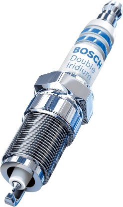 Picture of Bosch 9614 OE Fine Wire Double Iridium Spark Plug - Advanced Original Equipment Technology with 4X Life - Pack of 4