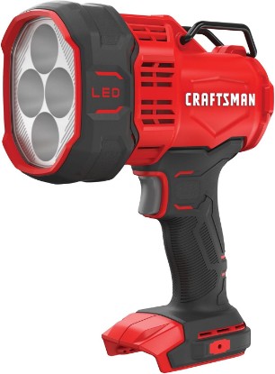 Picture of CRAFTSMAN V20 LED Work Light, Spotlight Flashlight, 2,500 Lumens, Rechargeable Spotlights Handheld, Cordless, Tool Only (CMCL060B)