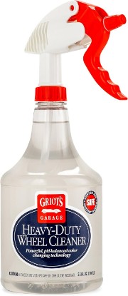 Picture of Griot's Garage Heavy-Duty Wheel Cleaner for All Wheel Finishes, Breaks Down and Removes Stubborn Brake Dust and Grime, PH Balanced, Non-Acidic, 11026, 35oz