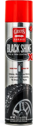 Picture of Griot's Garage Black Shine Tire and Trim Coating, Water-Resistant Dressing, Provides a High-Gloss Finish, Rain, and UV Protection, 10850, 21.5oz