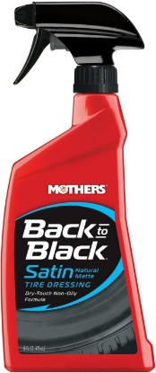 Picture of Mothers Back-to-Black Satin Tire Dressing, 16 oz. (06816) | No-Shine, Matte Finish, Dry-Touch, Non-Oily Formula Won’t Brown or Sling, Protects Tires, Natural Low-Sheen Finish