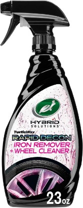 Picture of Turtle Wax Hybrid Solutions Iron Remover & Wheel Cleaner, 23 oz. (1 Pack) | Rapid Decon Removes Dirt, Iron & Brake Dust, pH Neutral & Acid Free Formula, Safe for Paint, Metal, Glass & All Wheels