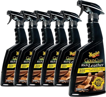 Picture of Meguiar's Gold Class Rich Leather Cleaner & Conditioner - 15.2 Oz Spray Bottle, 6 Pack