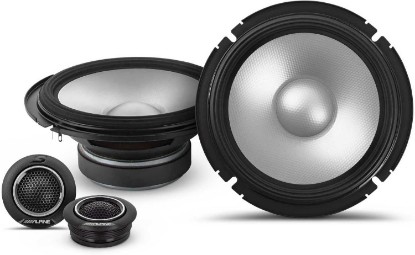 Picture of Alpine S2-S65C - Next-Generation S-Series 6.5" Component Speaker Set | Crisp Highs and Tweeters for Detailed System Sound, Punchy 6 1/2 Midbass, Easy Front Door Install, Upgrades Factory Audio