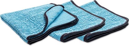 Picture of Griot's Garage PFM Crinkle Glass Towels for Car Detailing, Streak-Free Cleaning for Windows, Windshield, Mirrors, and More, 16" x 16", 55583, Set of 3