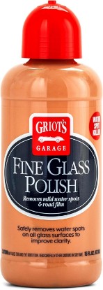 Picture of Griot's Garage Fine Glass Polish, Car Window, Windshield Polishing Cleaner for Automotive and Home, Removes Stains and Water Spots, 11017, 16 oz