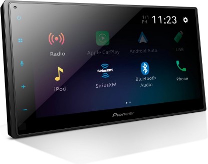 Picture of PIONEER DMH-1600NEX 6.8" Capacitive Touchscreen Double Din Car Stereo | Digital Multimedia Receiver, Wired CarPlay & Android Auto, Bluetooth, Backup Cam, USB, AM/FM, Front/Rear/Sub RCA Preouts