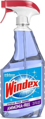 Picture of Windex Ammonia Free Glass and Window Cleaner Spray, 23 oz | Removes Dust, Fingerprints & Smudges from Windows, Mirrors, Glass Devices and Screens, Streak-Free Shine, Crystal Rain Scent
