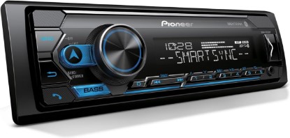 Picture of PIONEER MVH-S322BT 1-Din Car Stereo with Bluetooth, USB, AM/FM Radio | Digital Media Receiver, Color Change, 50W x 4 Output, 13-Band EQ, iPhone/Android Compatible, Front/Rear/SW Selectable RCA