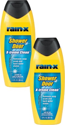 Picture of Rain-X 630544 X-Treme Clean Shower Door Cleaner, 12 Fl. Oz, Formulated To Glass Doors - Removes Soap Scum, Dirt, Hard Water Build-up, Calcium, Lime & Rust Stains (Pack of 2)