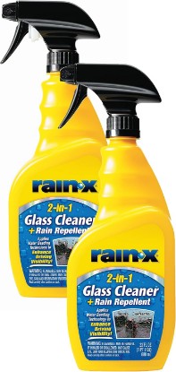 Picture of Rain-X 5071268-2 2-in-1 Glass Cleaner and Rain Repellant, 23 oz. (Pack of 2) - Provides a Streak-Free Clean for Automotive Glass While Preventing Sleet, Snow, Ice, and Road Spray Build Up