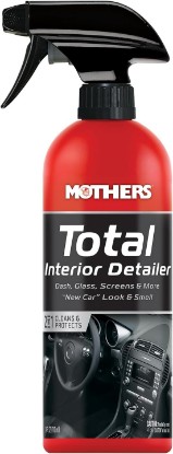Picture of Mothers Total Interior Car Cleaner, Protectant & Detailer, 24 oz. (05434) | Cleans & Protects Dash, Glass, Screens, Ammonia-Free Formula Removes Dirt, Oily Film & Fingerprints, No Streaks or Residue