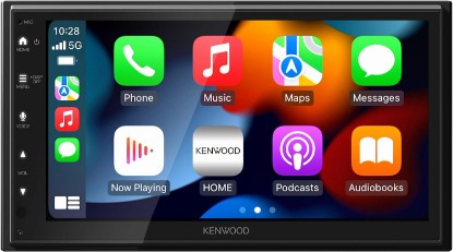 Picture of Kenwood DMX400S 6.8" Capacitive Touchscreen Digital Multimedia Receiver - Wired Apple CarPlay, Android Auto, Built in Bluetooth, Double DIN, Rear Camera Input, 13-Band EQ