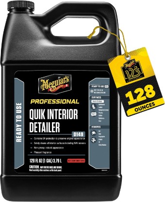 Picture of Meguiar's D14901 Detailer Quik Interior Detailer 3.79L safely cleans all interior surfaces