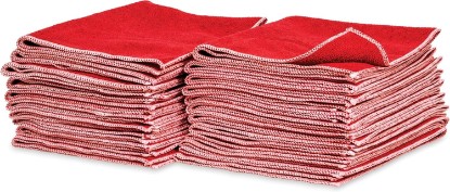 Picture of Griot's Garage Microfiber Shop Towels for Car Cleaning and Detailing, Lint-Free, Ultra-Absorbent Wash Cloths, 13" x 15", Pack of 20, Red, 14875 [Amazon-developed Certification] Compact by Design