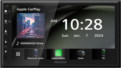 Picture of Kenwood DMX4710S Digital Car Stereo (50W x 6-Ch), Wired Apple CarPlay & Android Auto, Bluetooth-Enabled Head Unit with 6.8" LCD Display, Single DIN Touchscreen Car Stereo with USB Mirroring