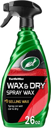 Picture of Turtle Wax Wax & Dry Spray Car Wax, 26 oz. (Pack of 6) | Spray On Car Wax for High Gloss Shine & Protection, Safe for Paint, Wheels, Glass & More, Easy Versitile Application