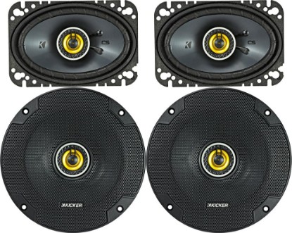 Picture of KICKER Speaker Package of 2 Items: CS Series Two 6.5" Coaxial Speakers 4-Ohm & Two 4"x6" Coaxial Speakers 4-Ohm - 1x 46CSC654, 1x 46CSC464